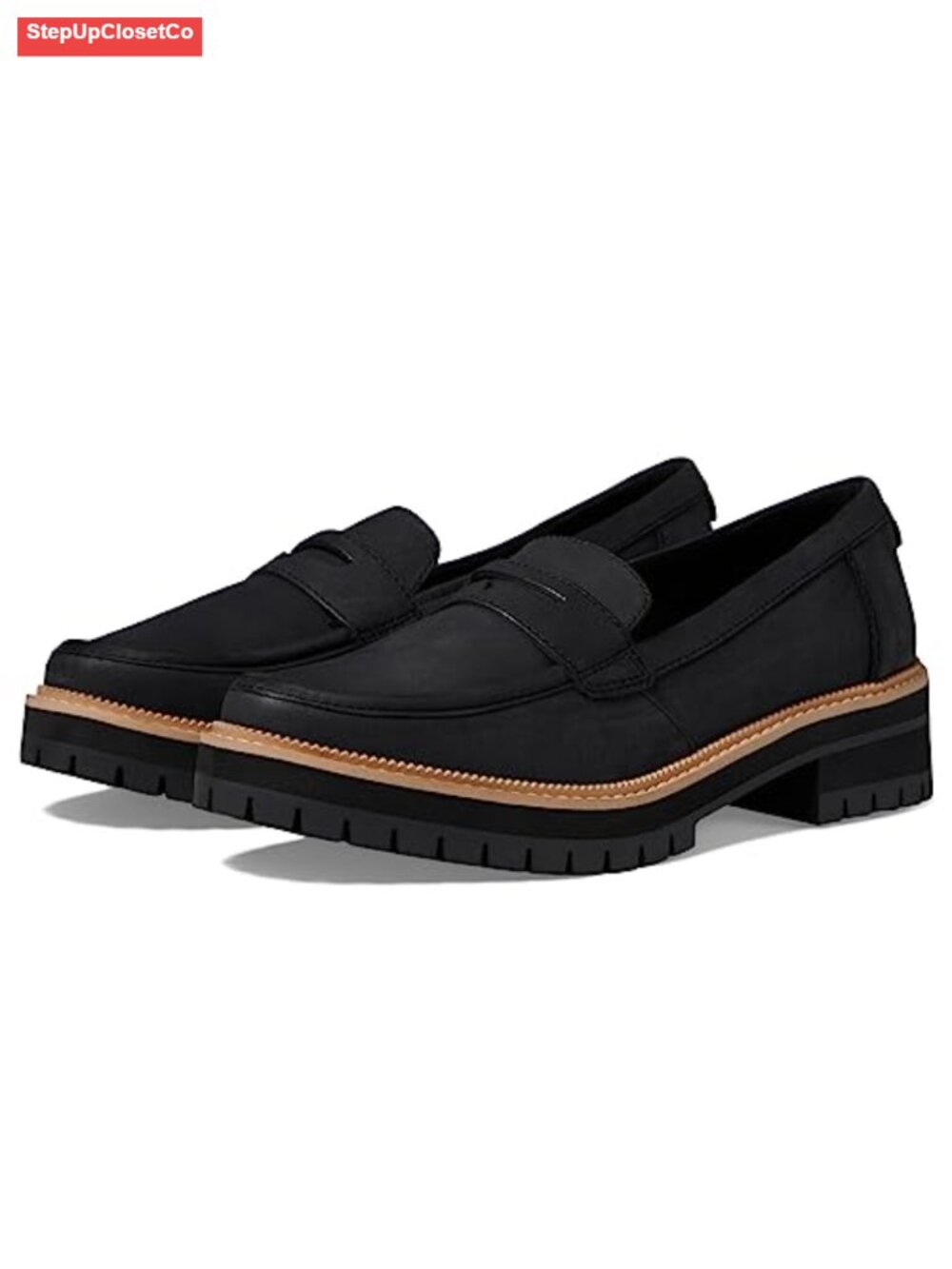 Leather Slip-On Loafers CloudBound Foam Insole Casual Flats